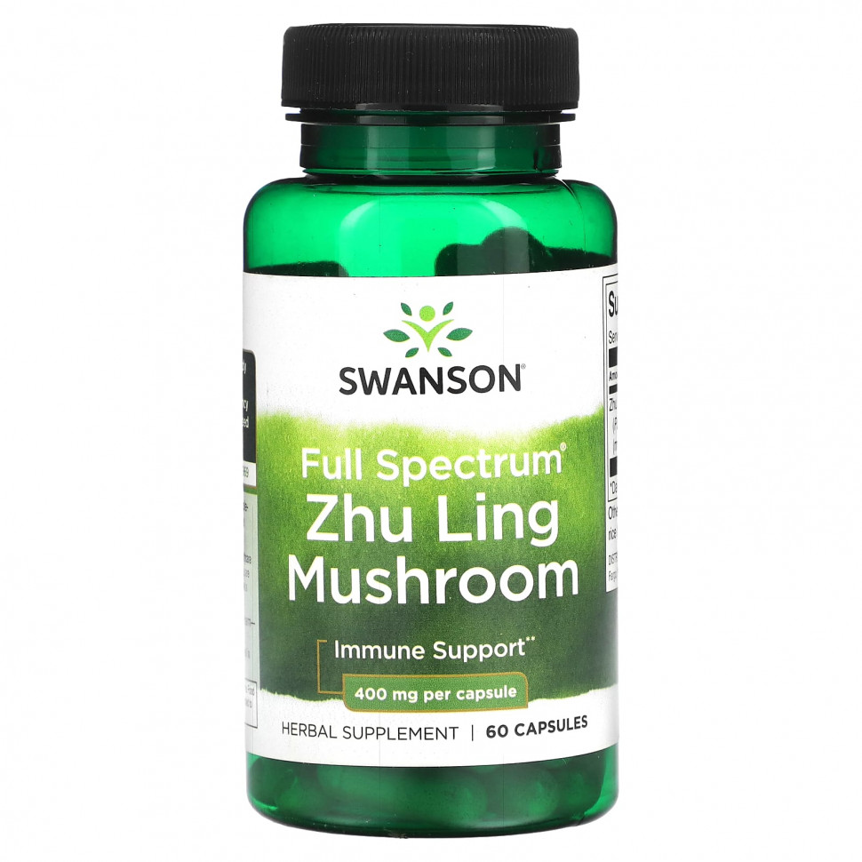  Swanson, Full Spectrum Zhu Ling Mushroom, 400 , 60     -     , -, 