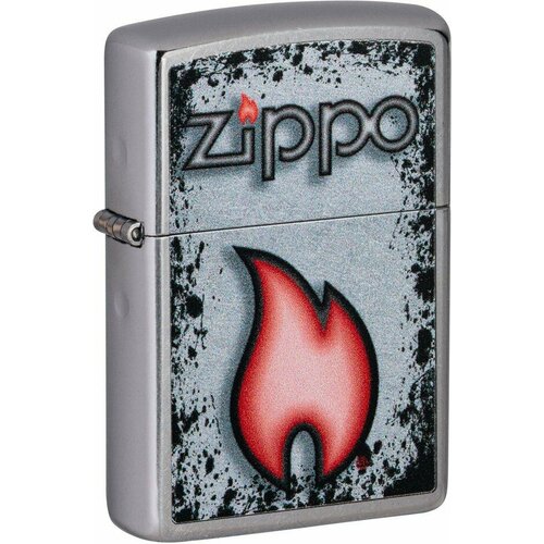   ZIPPO Flame Design   Street Chrome, /, , 38x13x57    -     , -, 