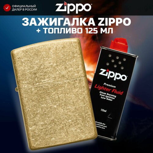    ZIPPO 49477 Classic Tumbled Brass +     125    -     , -, 