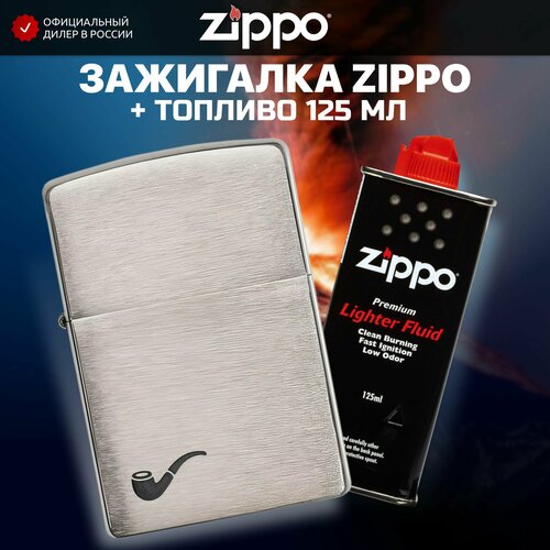    ZIPPO 200PL Pipe Brushed Chrome +     125    -     , -, 