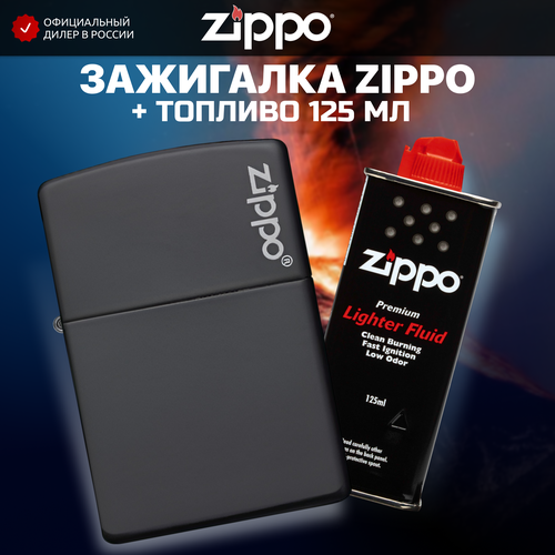   ZIPPO 218ZL Classic   Black Matte +   125    -     , -, 