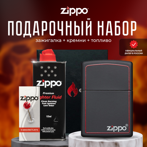   ZIPPO   (   Zippo 218ZB Classic Black and Red +  +  125  )   -     , -, 