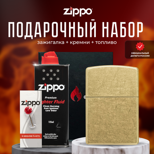   ZIPPO   (   Zippo 48267 Classic Street Brass +  +  125  )   -     , -, 