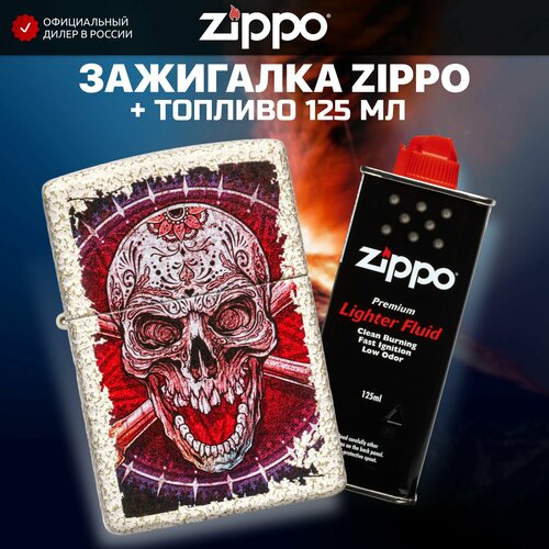    ZIPPO 49410 Skull +     125    -     , -, 