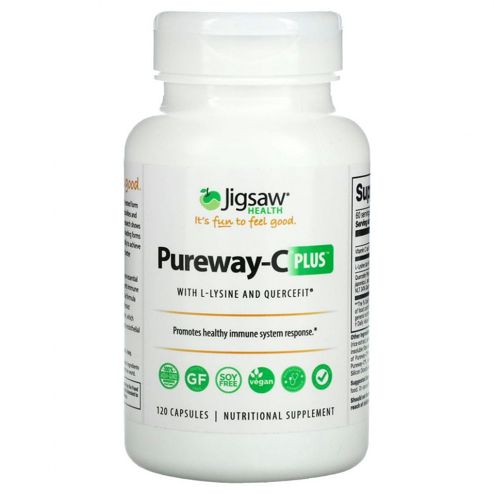  Jigsaw Health, Pureway-C Plus  L-  Quercefit, 120     -     , -, 