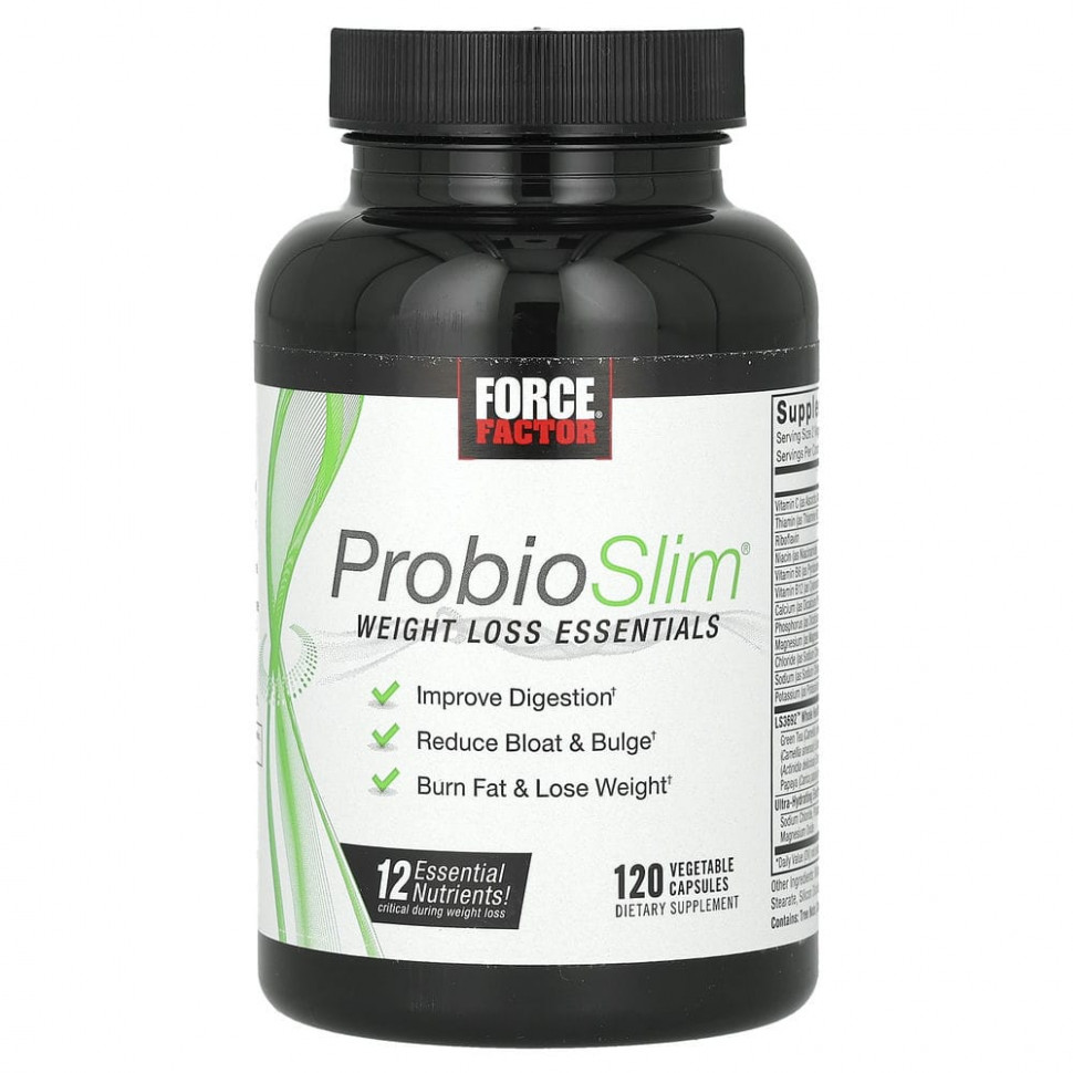 ���� Force Factor, ProbioSlim, ����������� ����������� �������� ��� �������� ����, 120 ������  Iherb (������) ������ ������