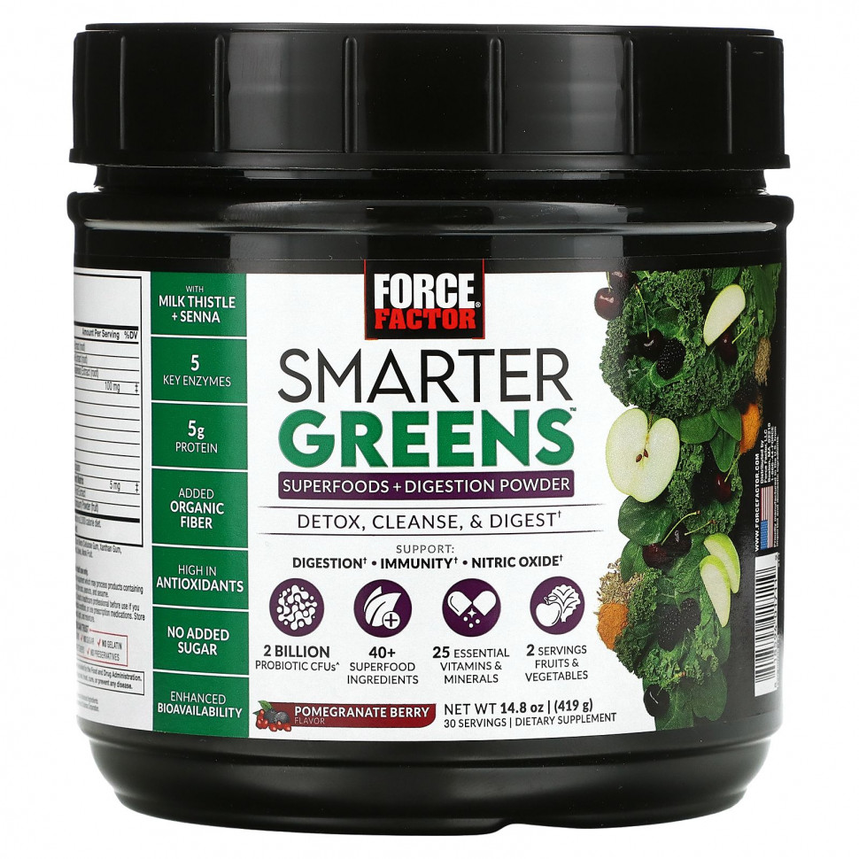  Force Factor, Smarter Greens,      , , 419  (14,8 )    -     , -, 