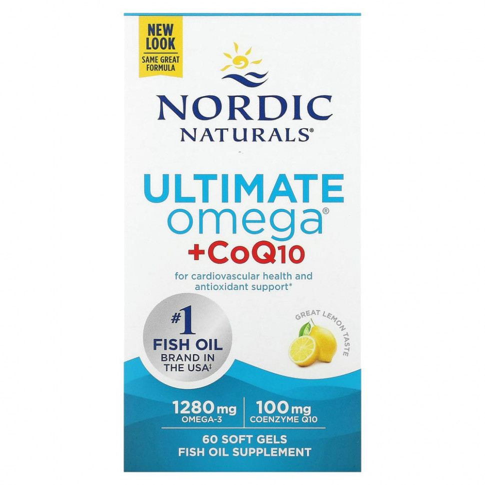  Nordic Naturals, Ultimate Omega + CoQ10, 640 , 60     -     , -, 