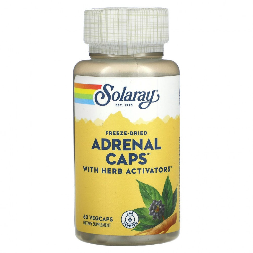  Solaray, Adrenal Caps, 60    Iherb ()  