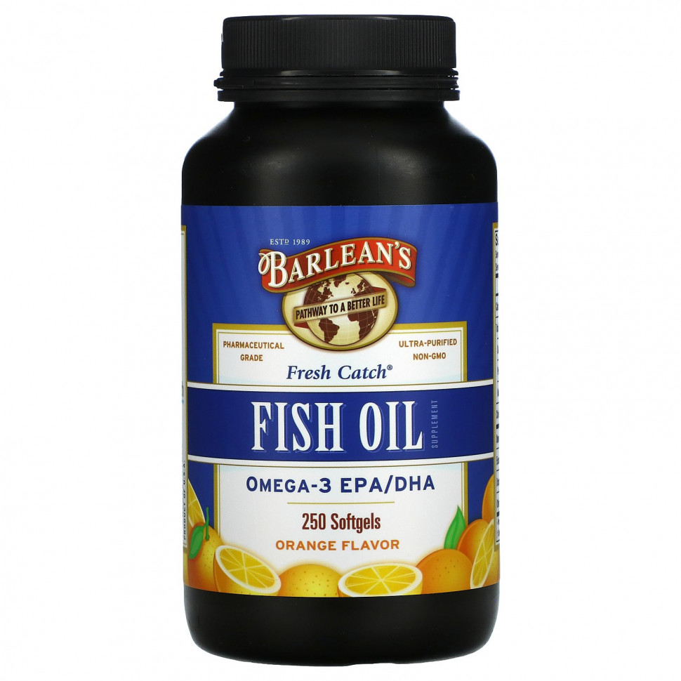  Barlean's, Fresh Catch,    , -3 /,   , 250     Iherb ()  