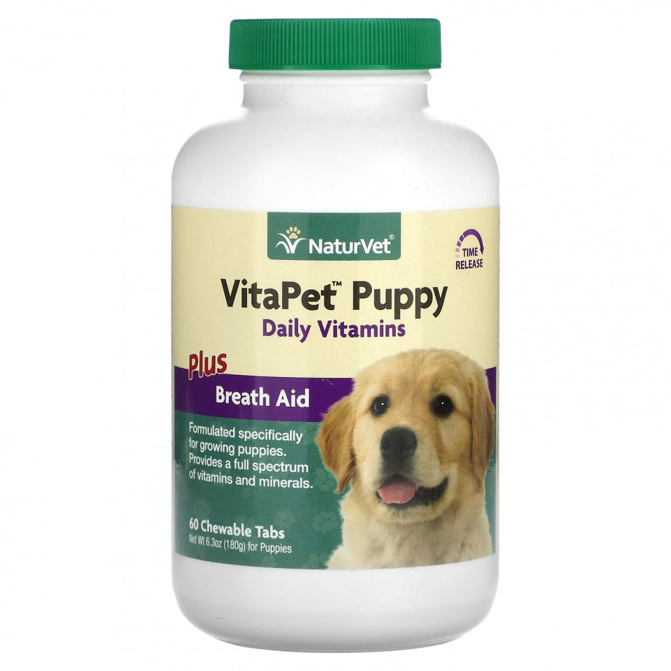  NaturVet, VitaPet Puppy,      , 60    Iherb ()  