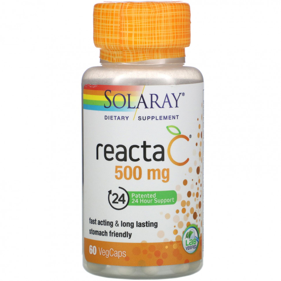  Solaray, Reacta-C, 500 , 60        -     , -, 