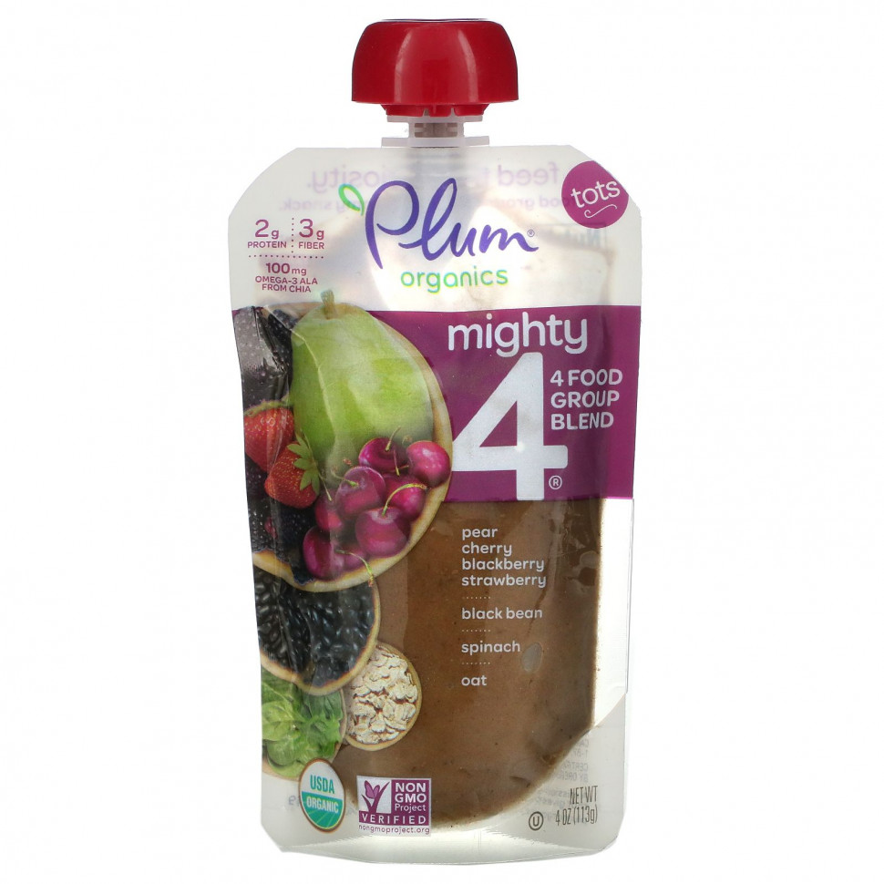  Plum Organics, Mighty 4,  4 Food Group, , , , , ,  , , , 113  (4 )    -     , -, 