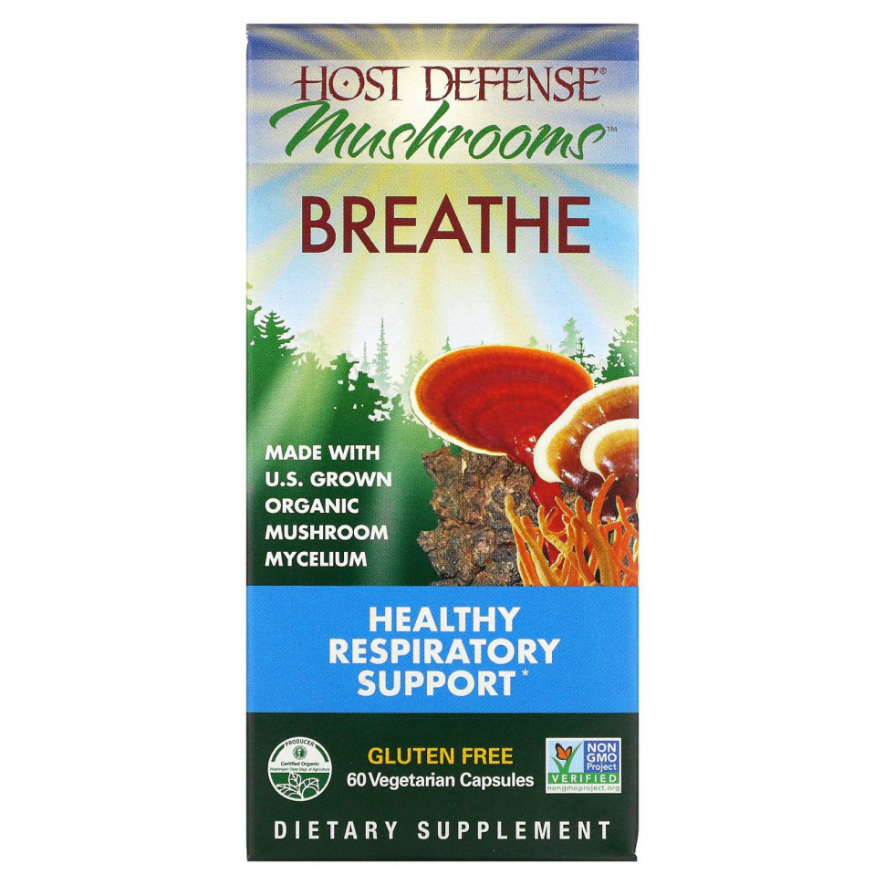  Fungi Perfecti, Host Defense, Breathe,      , 60      -     , -, 