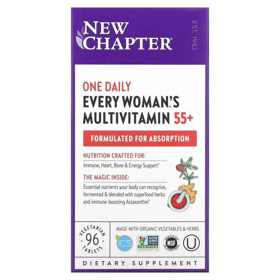  New Chapter, 55+ Every Woman's One Daily,          55 , 96      -     , -, 