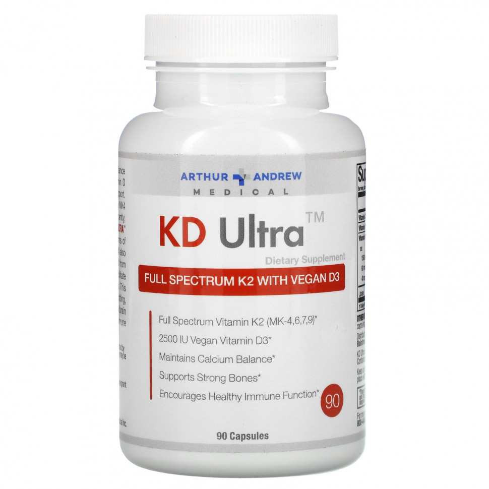  Arthur Andrew Medical, KD Ultra,   K2    D3, 90     -     , -, 