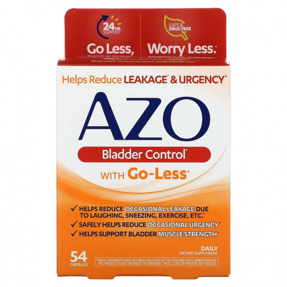 ���� Azo, Bladder Control, with Go-Less, 54 Capsules  Iherb (������) ������ ������