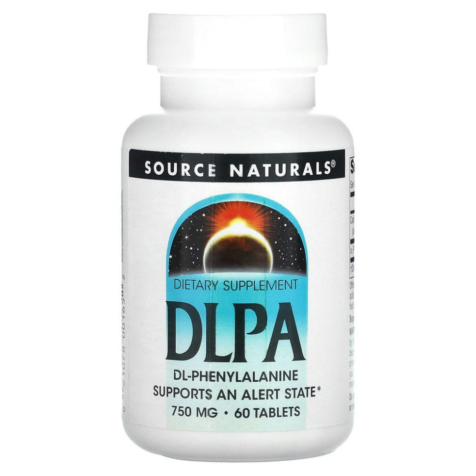  Source Naturals, DLPA (DL-), 750 , 60     -     , -, 