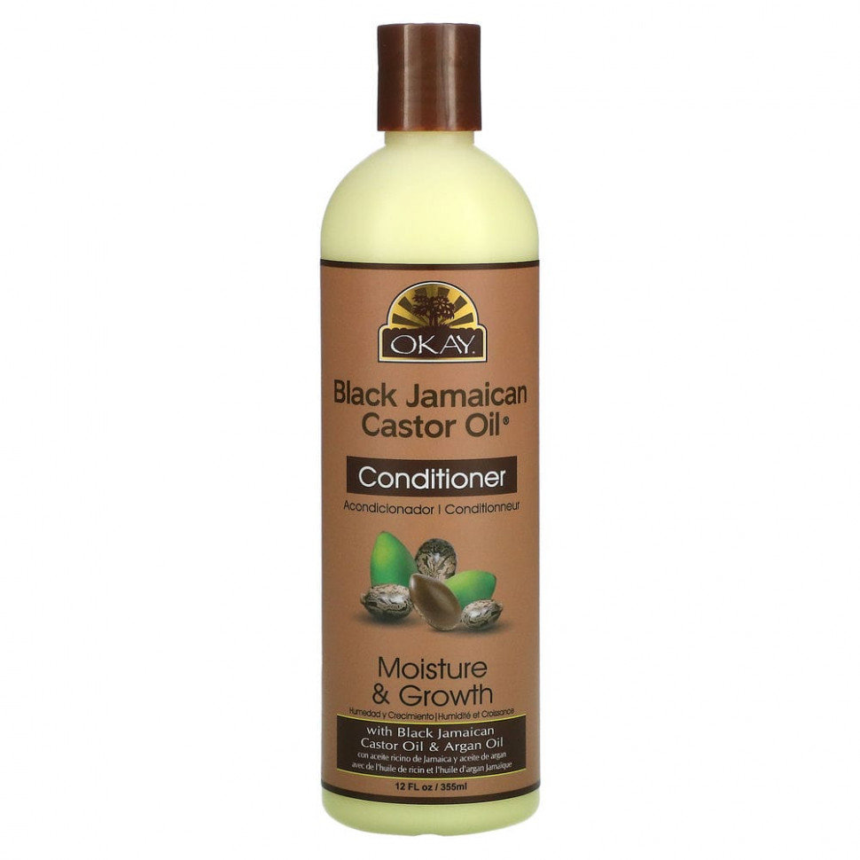  Okay Pure Naturals, Black Jamaican Castor Oil,    , , 355  (12 . )    -     , -, 