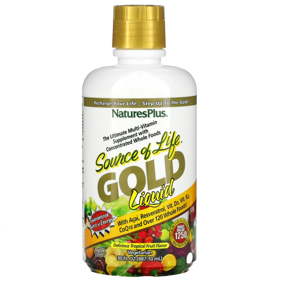  NaturesPlus, Source of Life, Gold Liquid,  ,  , 887,1  (30 . )    -     , -, 