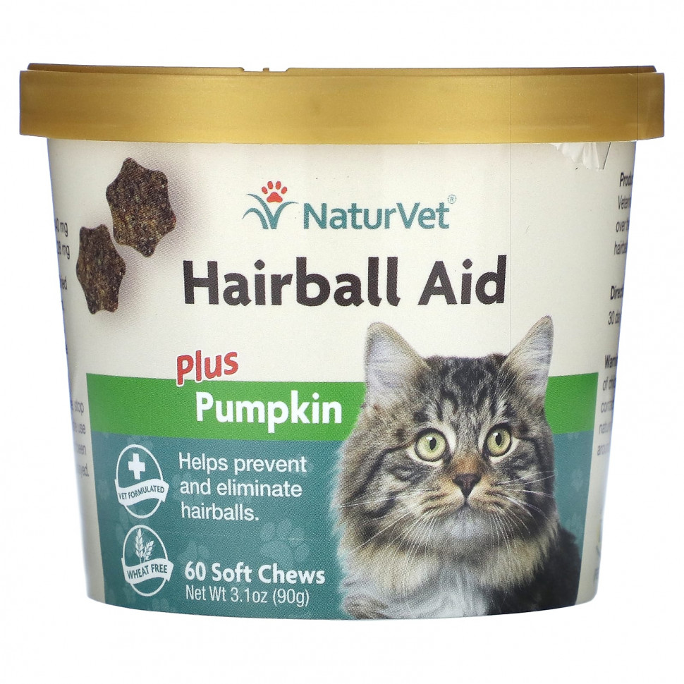 ���� NaturVet, Hairball Aid Plus, �����, ��� �����, 60 ����������� ��������, 90 � (3,1 �����)  Iherb (������) ������ ������