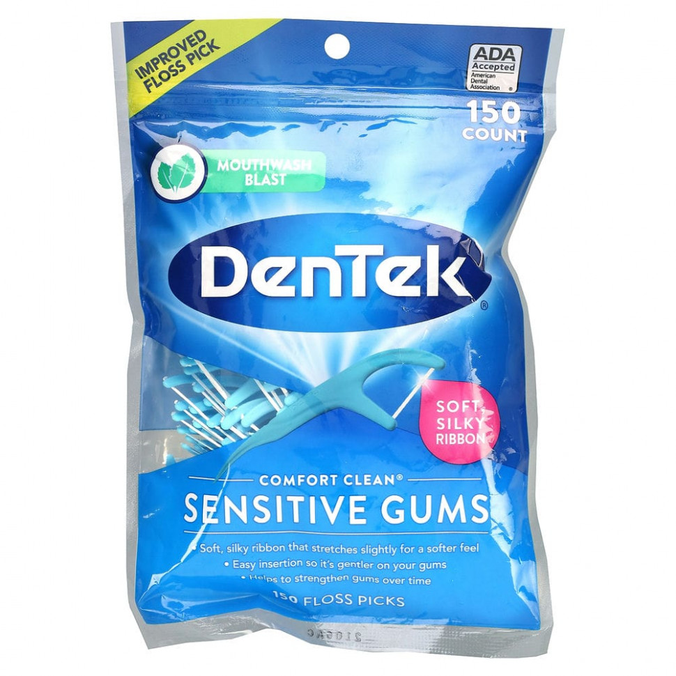 ���� DenTek, Comfort Clean Floss, ������ ���� ��� �������������� �����, �������� ��� ���������� ���, 150 ������ ����  Iherb (������) ������ ������