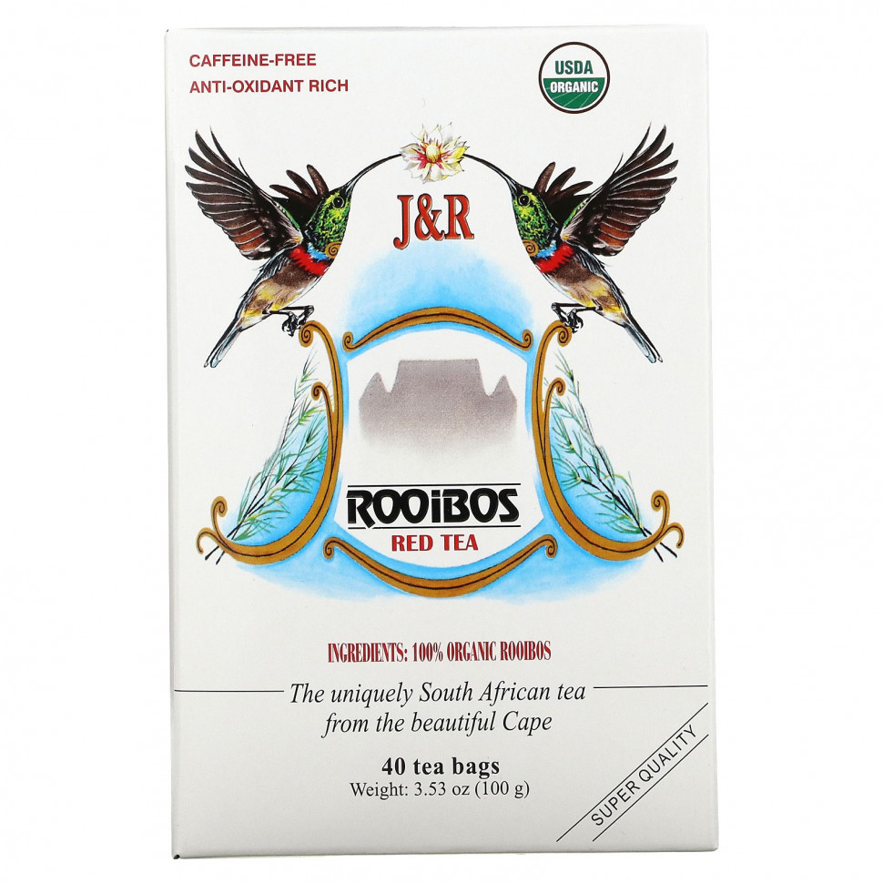  J&R Port Trading Co., Pure Rooibos Red Tea (   ),  , 40  , 100  (3,53 )    -     , -, 