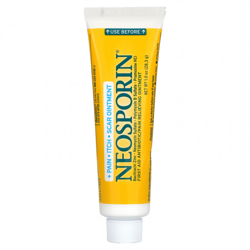  Neosporin, Multi-Action, Pain Itch Scar Ointment, 1.0 oz (28.3 g)    -     , -, 