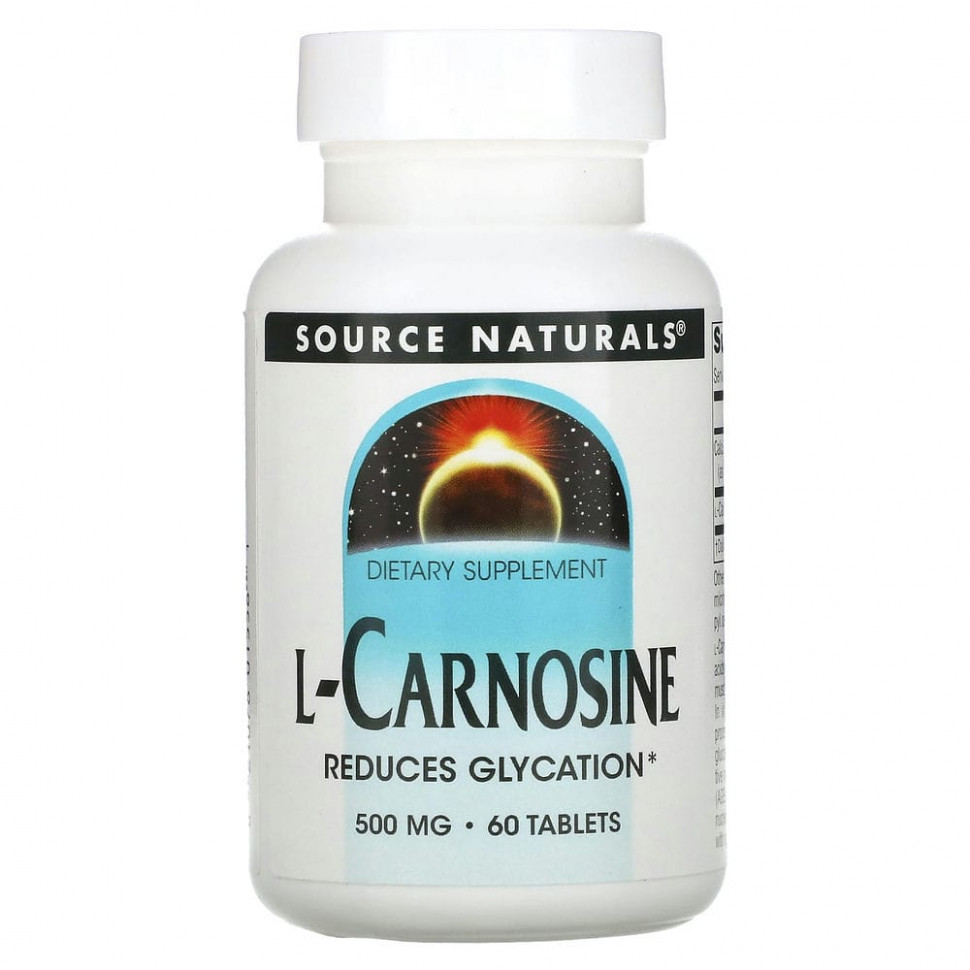  Source Naturals, L-, 500 , 60     -     , -, 