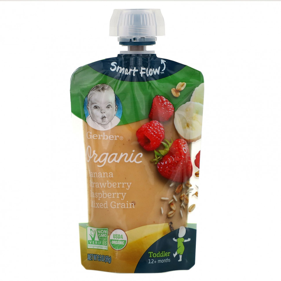  Gerber, Smart Flow, Organic, ,   ,  ,  12 , 99  (3,5 )    -     , -, 