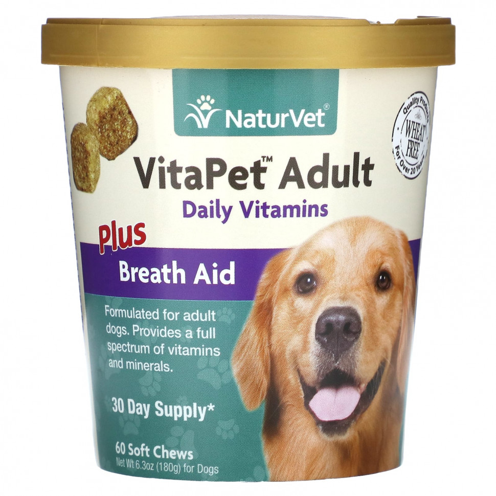  NaturVet, VitaPet Adult,      ,  , 60  , 180  (6,3 )  Iherb ()  