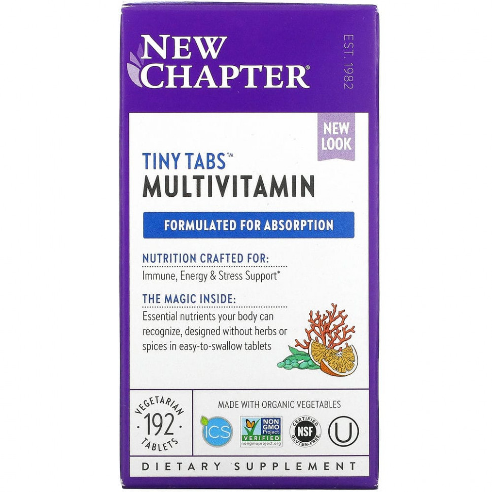  New Chapter, Multivitamin Tiny Tabs,       , 192      -     , -, 