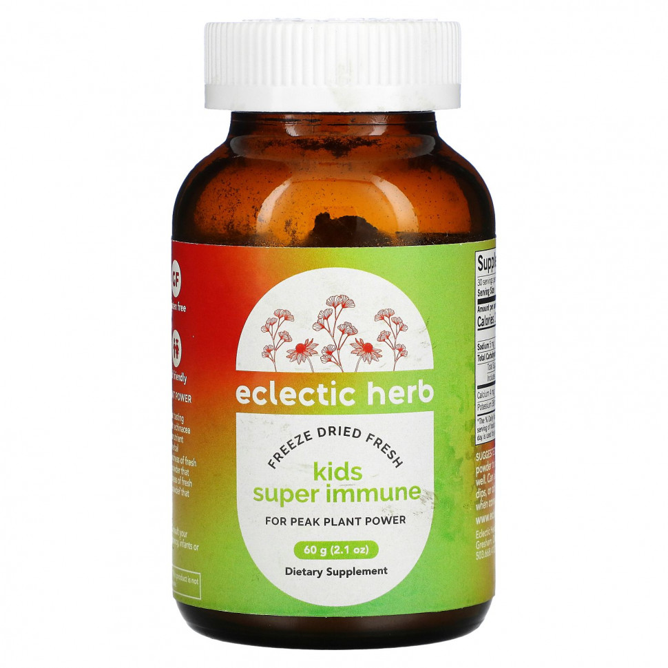  Eclectic Institute, Freeze Dried Fresh, Kids Super Immune, 60  (2,1 )    -     , -, 