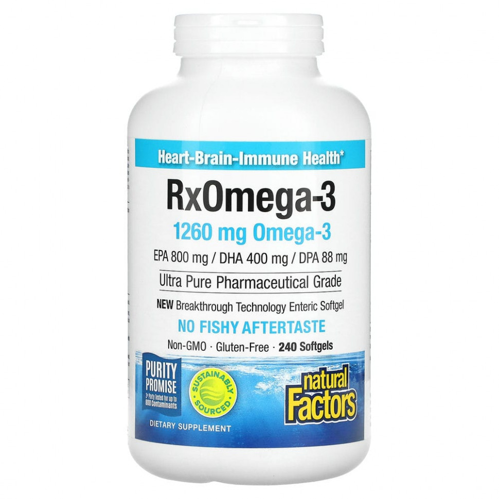  Natural Factors, Natural Factors, Rx Omega-3,  , 400    200  , 240      -     , -, 