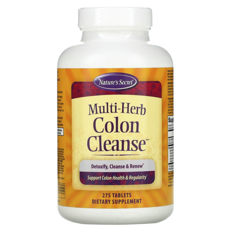  Nature's Secret, Multi-Herb Colon Cleanse, 275     -     , -, 