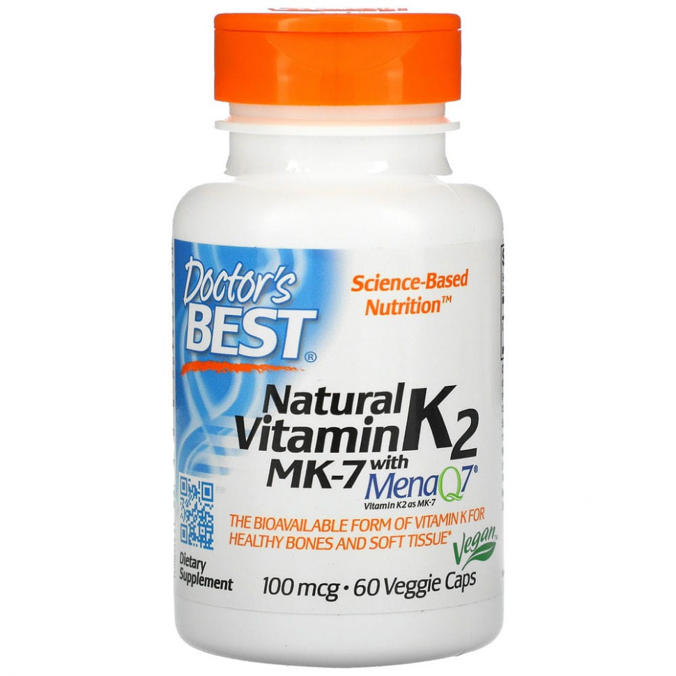  Doctor's Best,   K2 MK-7  MenaQ7, 100 , 60      -     , -, 