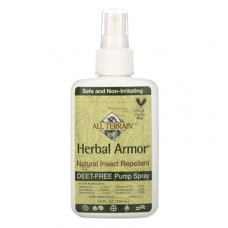 ���� All Terrain, Herbal Armor, ����������� ����� �� ��������� ��� ����, 120 �� (4 ����. �����)  Iherb (������) ������ ������