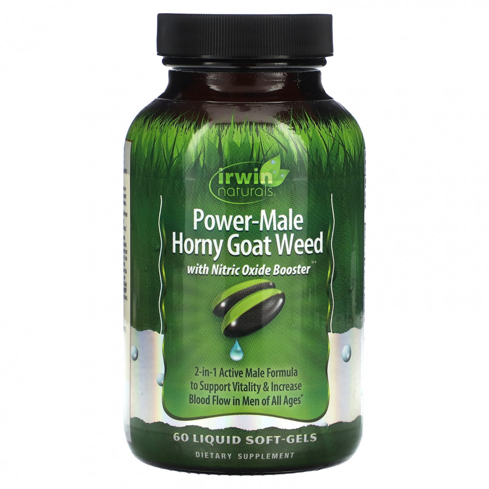  Irwin Naturals, Power-Male Horny Goat Weed,    , 60    Iherb ()  