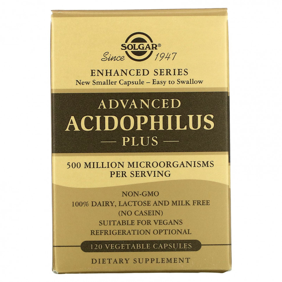  Solgar, Advanced Acidophilus Plus, 120      -     , -, 