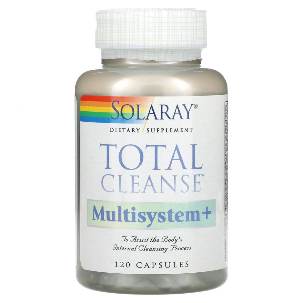  Solaray, Total Cleanse, Multisystem +, 120     -     , -, 