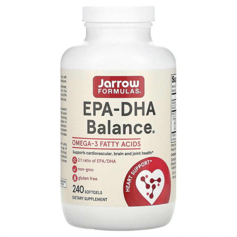  Jarrow Formulas, EPA-DHA Balance, 240      -     , -, 