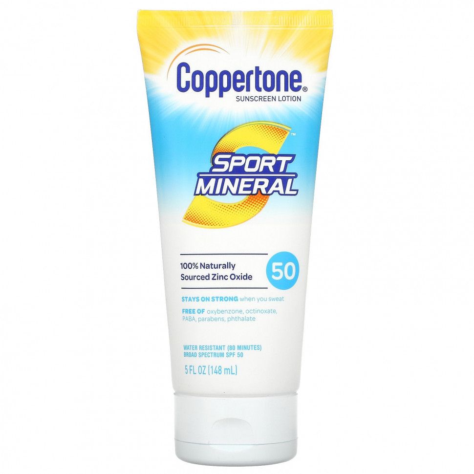  Coppertone, Sport Mineral,  , SPF 50, 5   (148 )    -     , -, 