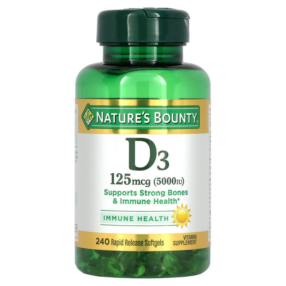  Nature's Bounty,  D3, 125  (5000 ), 240            -     , -, 