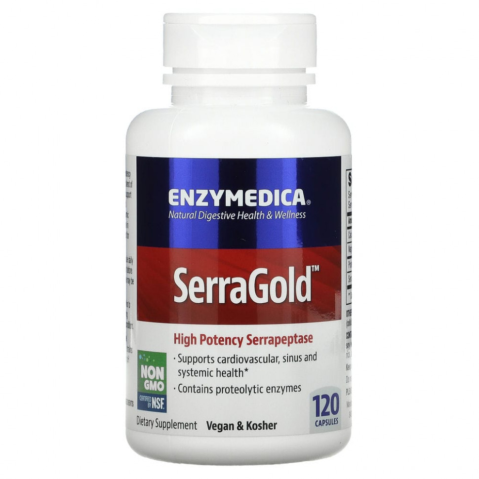  Enzymedica, SerraGold,  , 120     -     , -, 