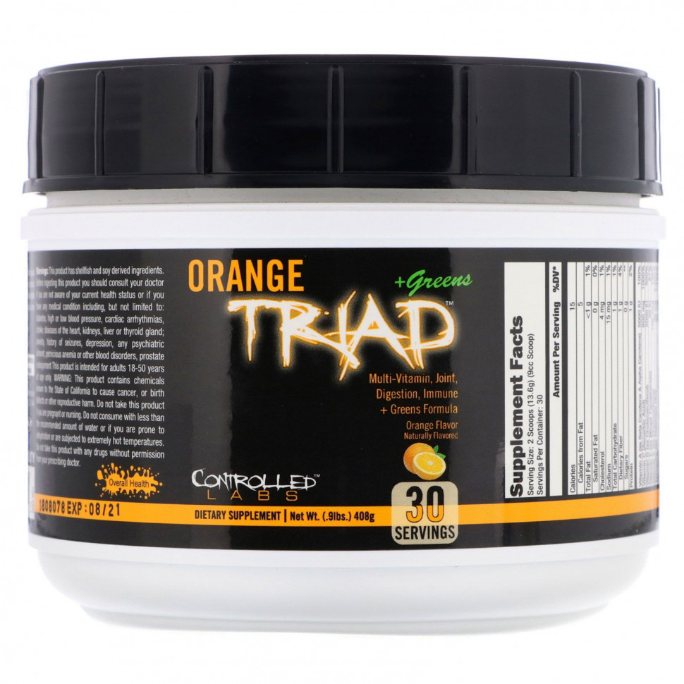  Controlled Labs, Orange Triad + Greens,  , 408  (0,9 )    -     , -, 