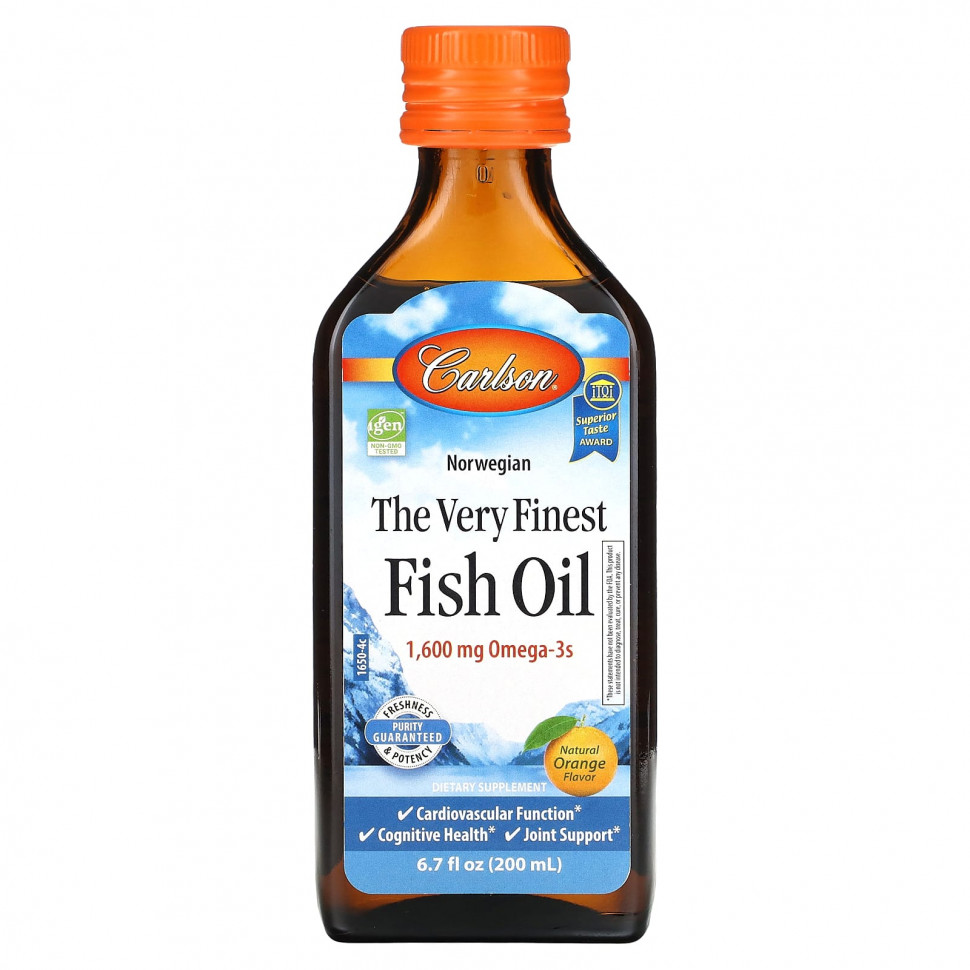  Carlson, The Very Finest Fish Oil,  , 200  (6,7 . )  Iherb ()  