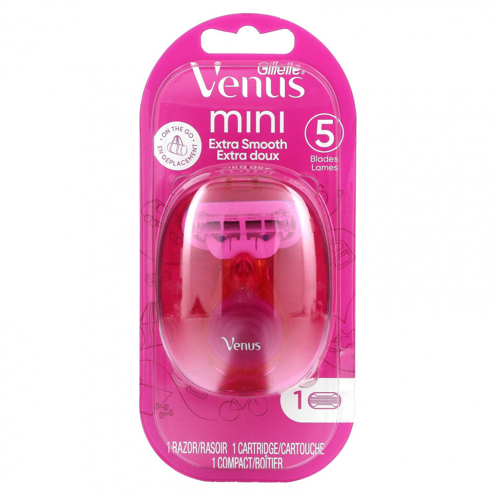  Gillette, Venus, Snap with Avec, Extra Smooth, 1 , 1 , 1     -     , -, 