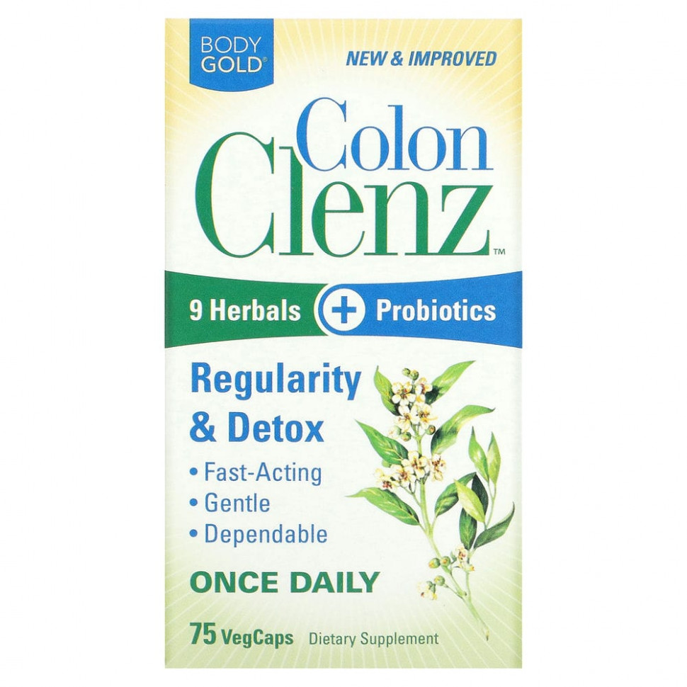  BodyGold, Colon Clenz, 75  VegCap    -     , -, 