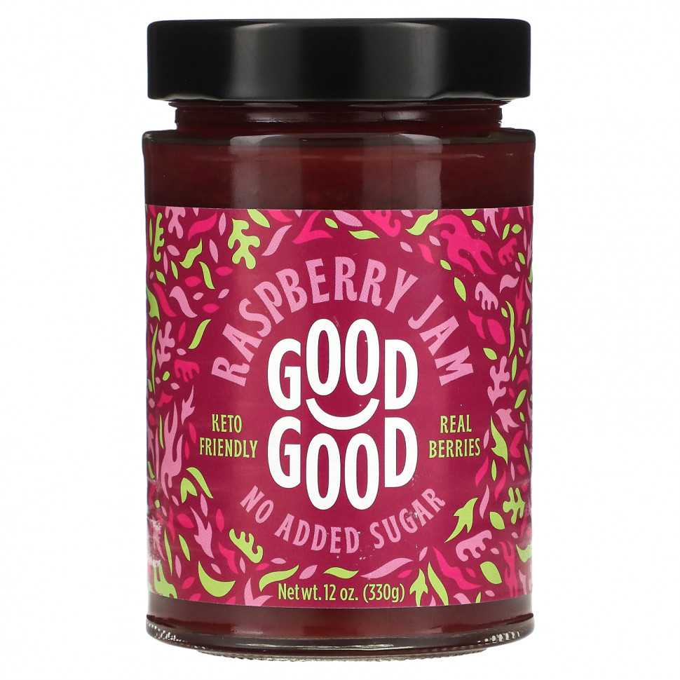  GOOD GOOD, Raspberry Jam, 12 oz (330 g)    -     , -, 