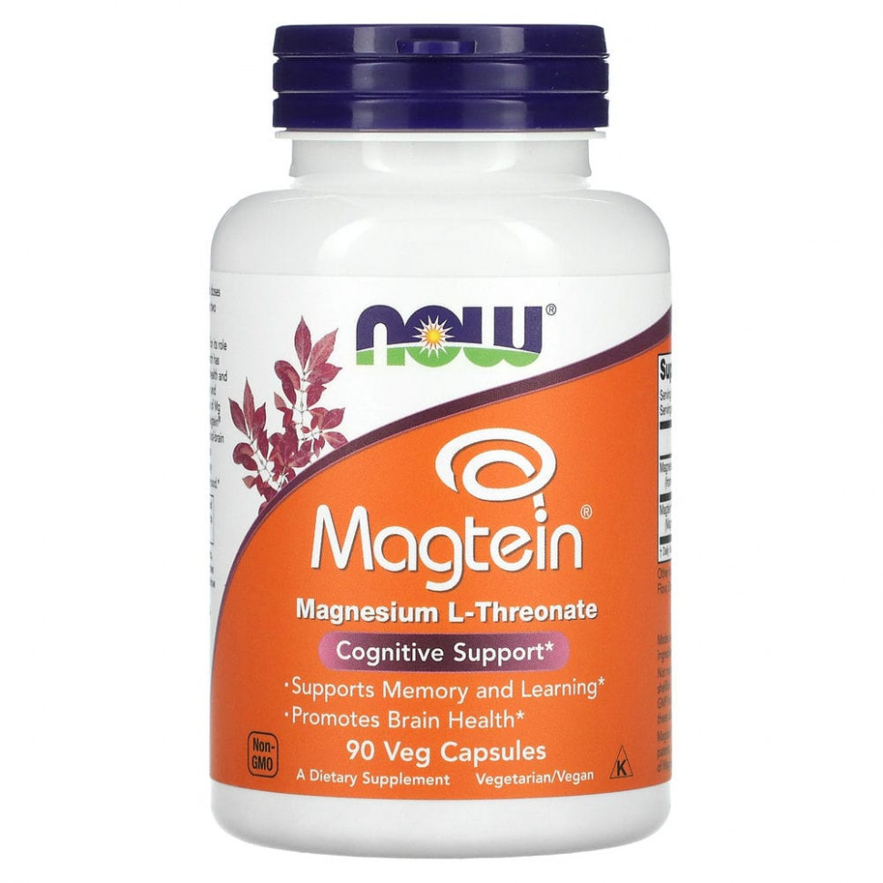  NOW Foods, Magtein, L- , 90      -     , -, 